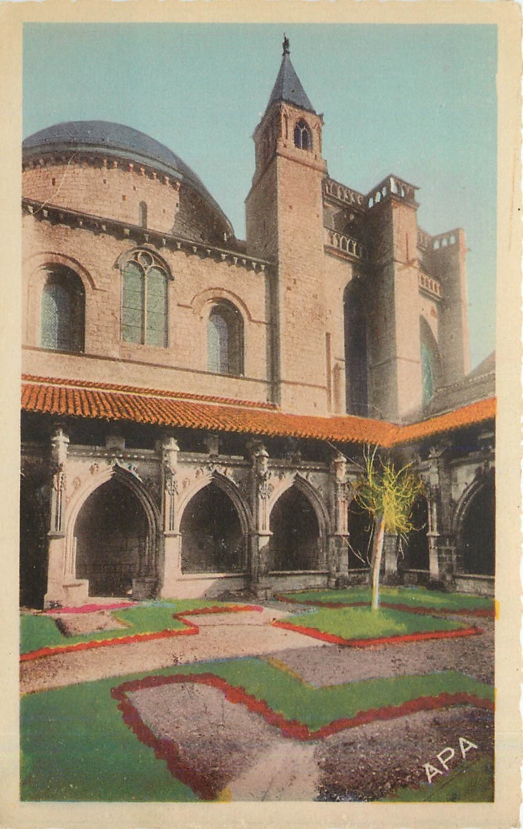 CPA Cahors Lot Le Cloitre l'Abside de la Cathedrale 