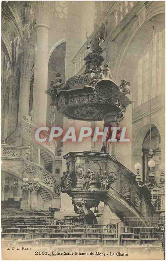 Église Saint-Etienne-du-Mont — La Chaire — G.C.A. Paris 2101