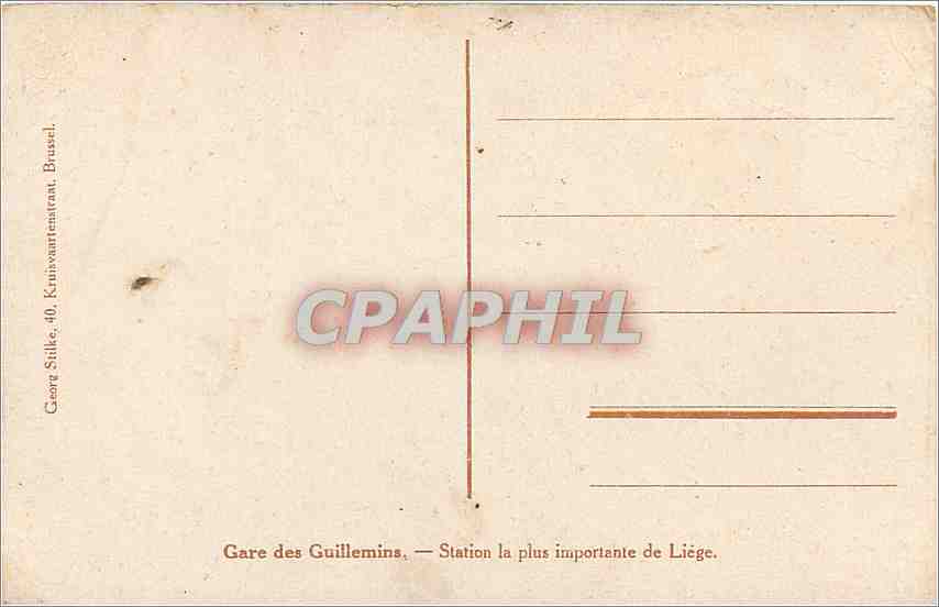 CPA Liege  — Rückseite
