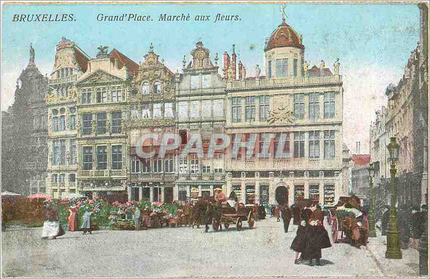 Bruxelles. Grand'Place. Marché aux fleurs.