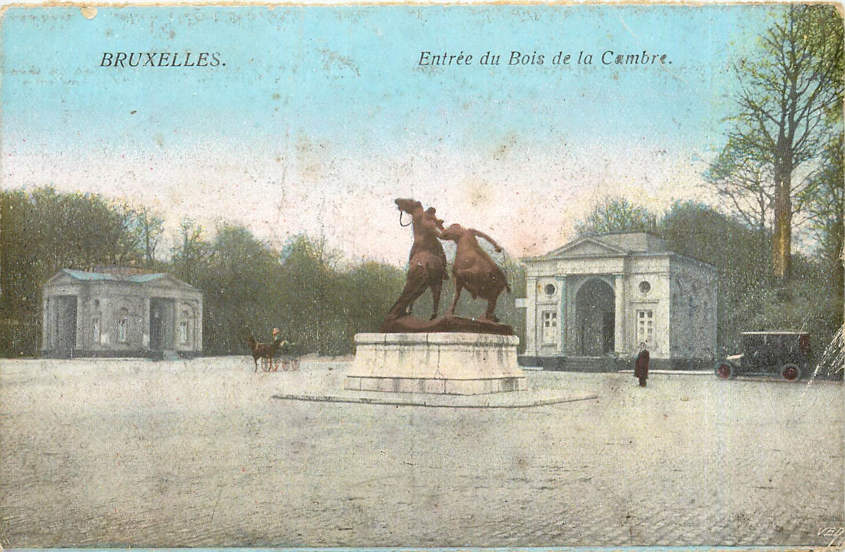 CPA Bruxelles Entree du Bois de la Cambre 