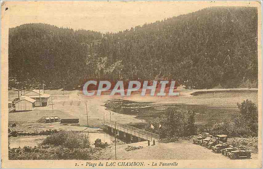 CPA Plage du Lac Chambon La Passerelle 