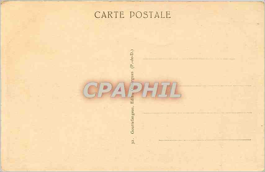CPA L'Auvergne La Bourboule Vue generale  — Rückseite