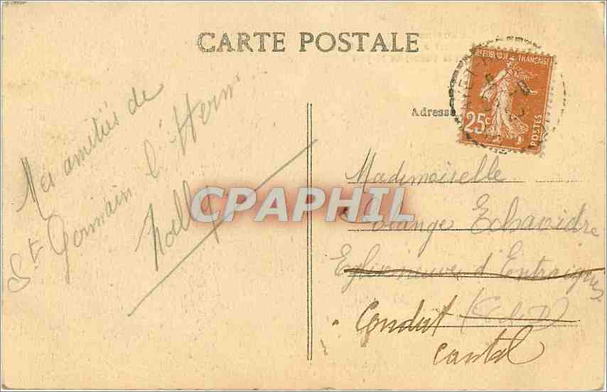 CPA L'Auvergne Ligne d'Ambert a La Chaise Dieu Le Viaduc et le Tunnel de Mayres  — Rückseite