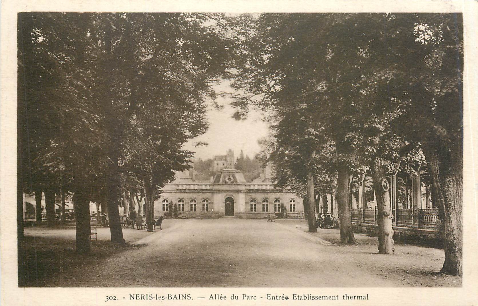 CPA Neris les Bains Allee du Parc Entree Etablissement thermal 