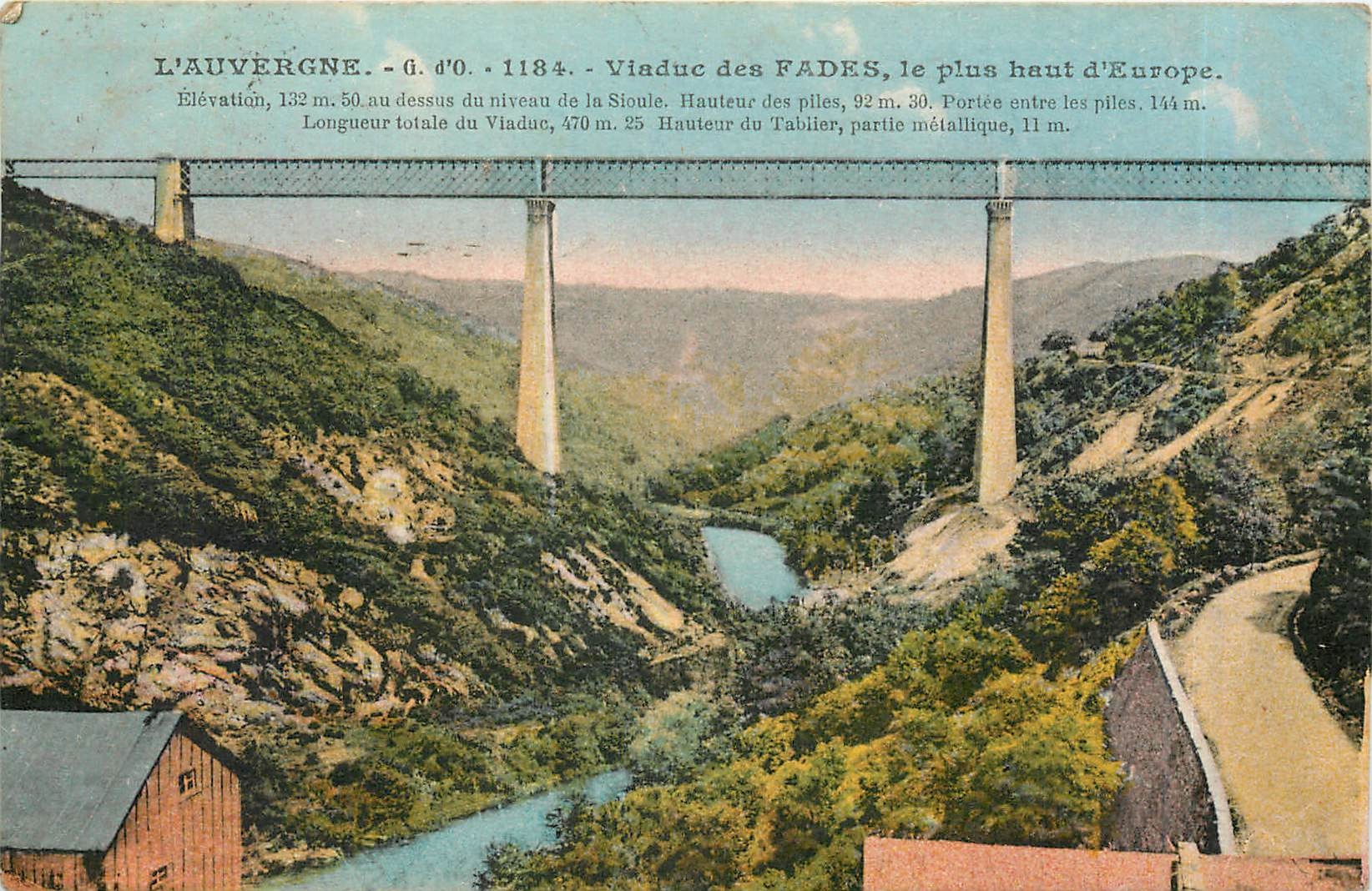 Viaduct des Fades, the highest in Europe — L'Auvergne — J. Gouillaudanges (P.-d-D.)