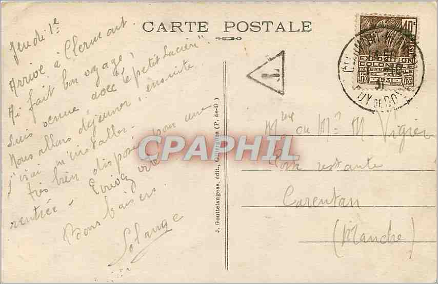 Viaduct des Fades, the highest in Europe — L'Auvergne — J. Gouillaudanges (P.-d-D.) — Back