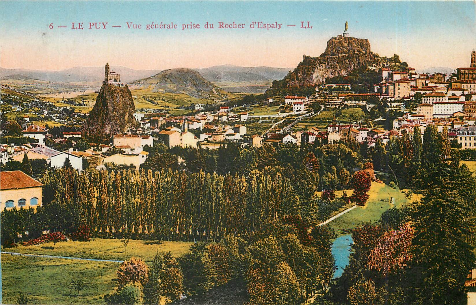Le Puy — Vue générale prise du Rocher d'Espaly — LL