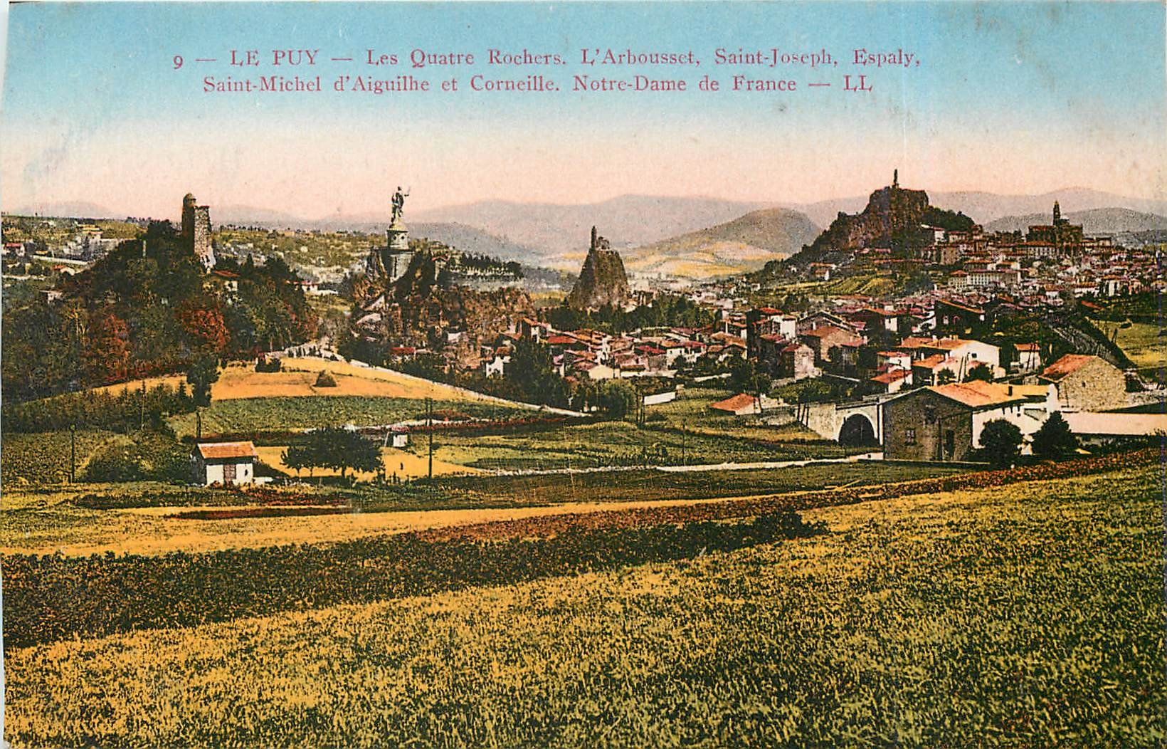 Le Puy — Les Quatre Rochers, L'Arbousset, Saint-Joseph, Espaly, Saint-Michel d'Aiguilhe und Corneille — LL