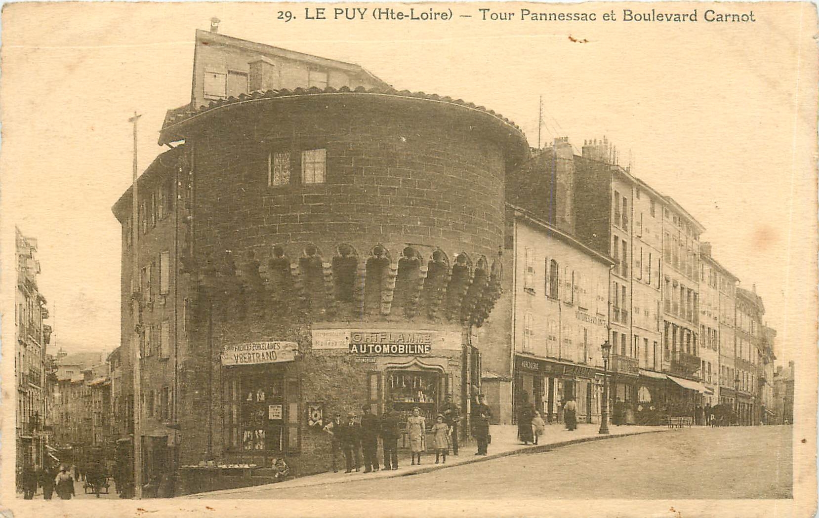 CPA Le Puy Hte Loire Tour Pannessac et Boulevard Carnot 