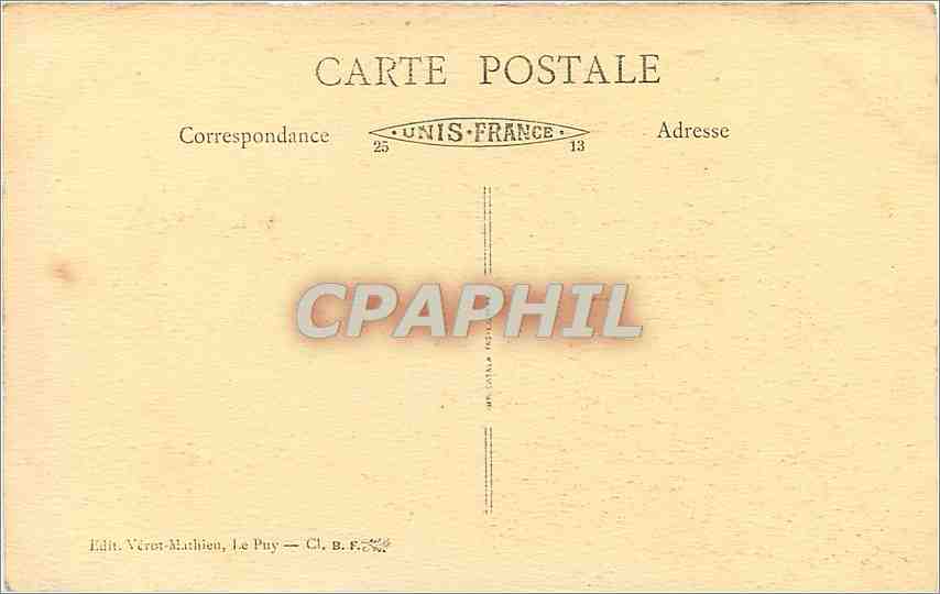 CPA Le Puy Hte Loire Tour Pannessac et Boulevard Carnot  — Rückseite