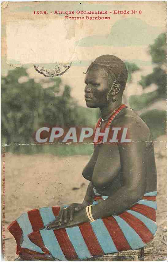 CPA Afrique Occidentale Etude Remme Bambara 