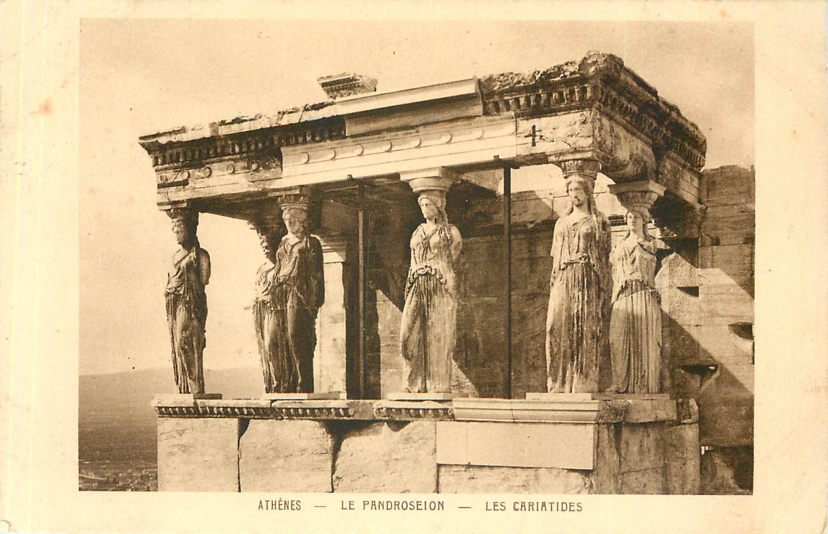 CPA Athenes Le Pandroseion Les Cariatides 