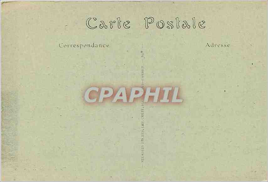 CPA Penmarch II Saint Guenole Finistere Rochers de l'Enfer la Tete de Cheval  — Rückseite