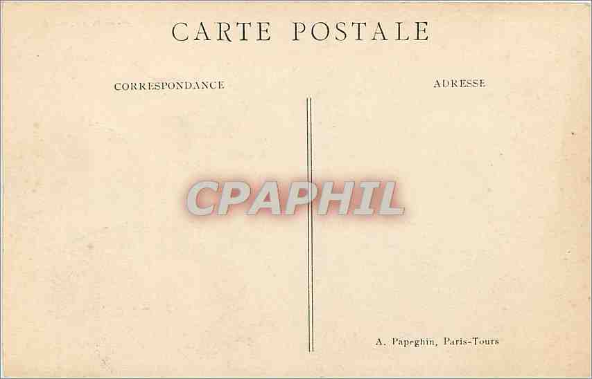 CPA Paris La Chambre des Deputes  — Rückseite