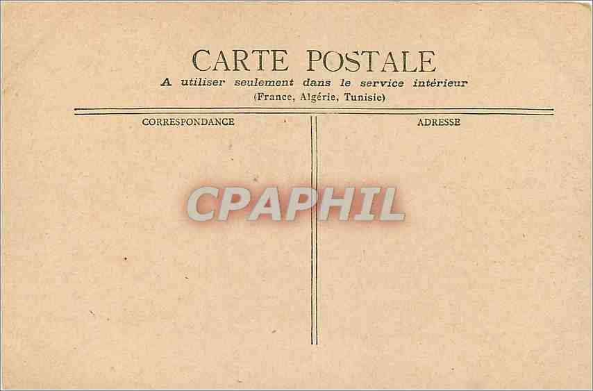 CPA Marseille Le Roubion Route de la Corniche  — Verso
