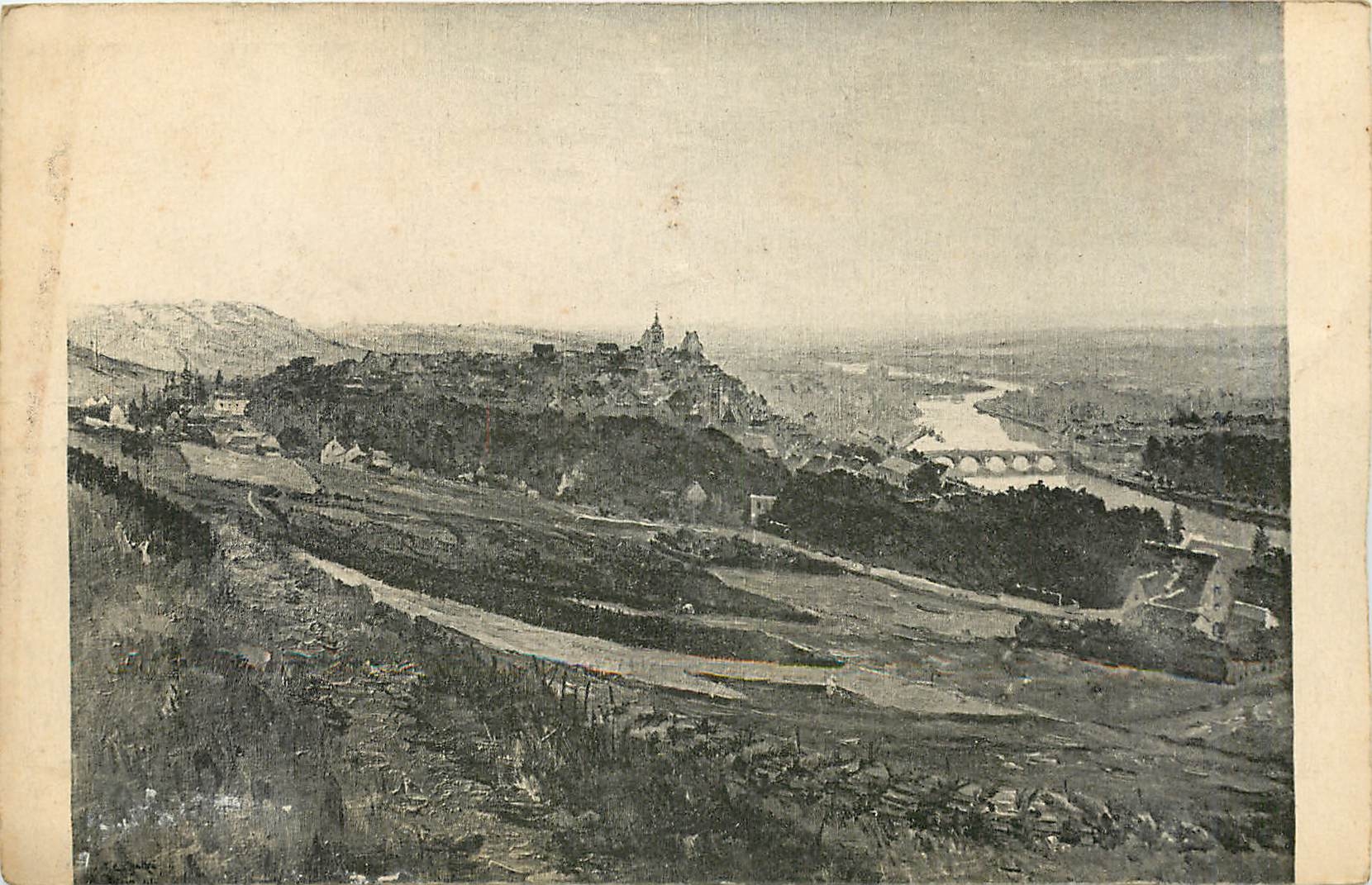 CPA Joigny d'Apres le Tableau de Theodore C Balke 
