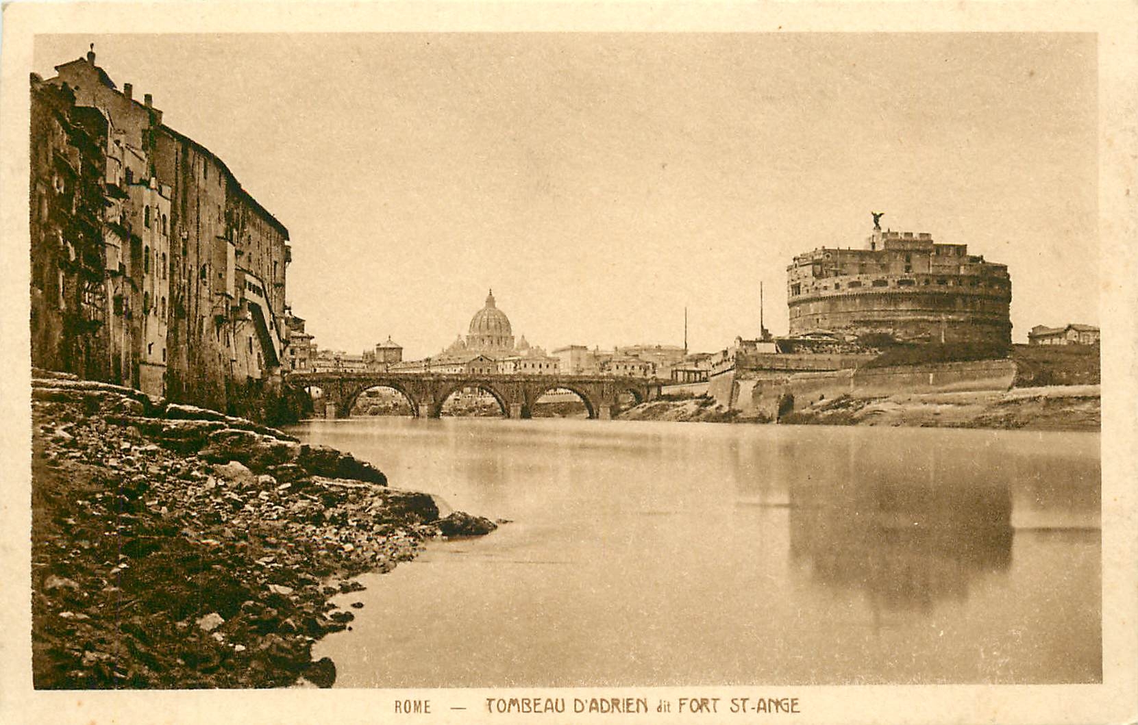 CPA Rome Tombeau d'Adrien Fort St Ange 
