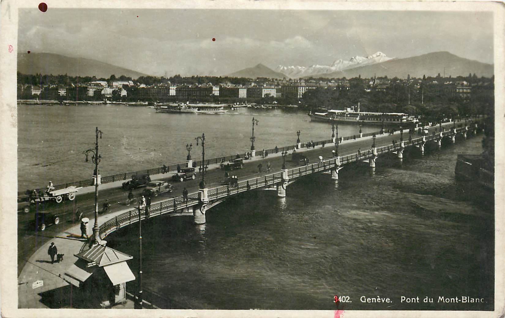 CPA Geneve Pont du Mont Blanc 