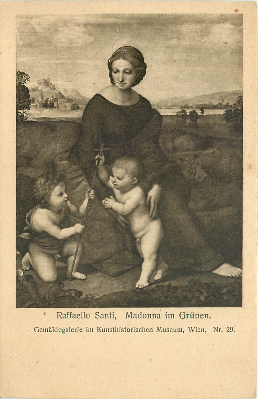 Madonna im Grünen — Raffaello Santi — Verlag Woltrum, Wien, Nr. 62