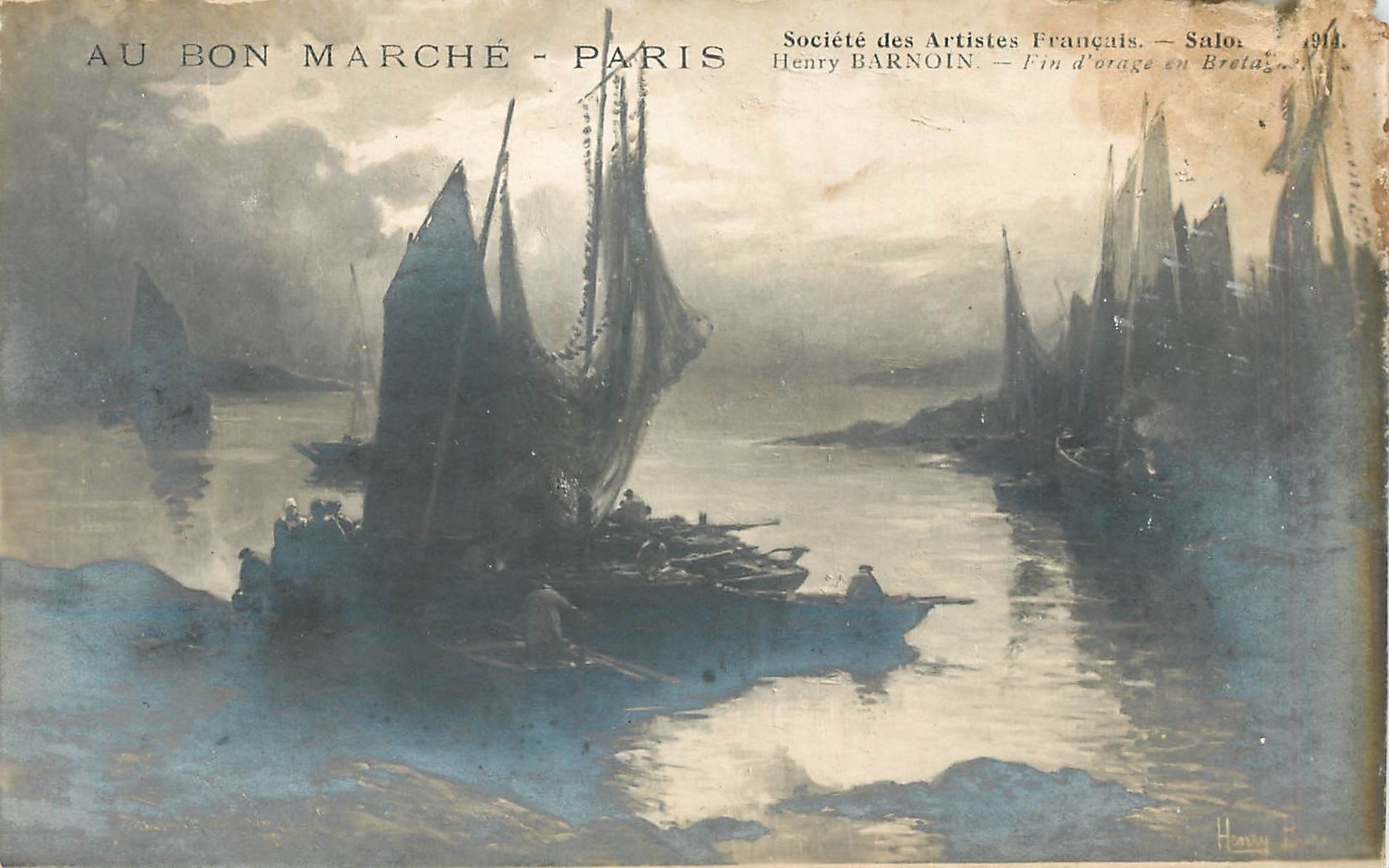CPA Au Bon Marche Paris Societe des Artistes Francais Salon Henry Barnoin 