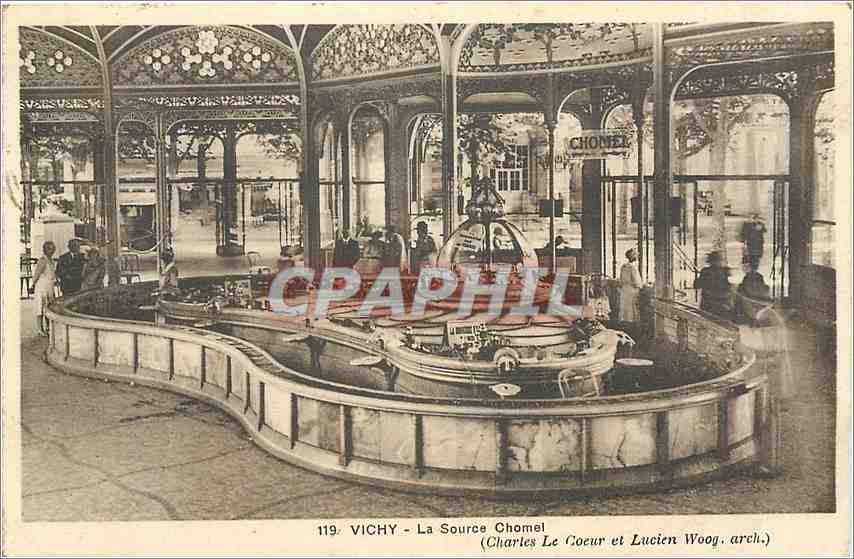 CPA Vichy La Source Chomel Charles Le Coeur et Lucien Woog arch 