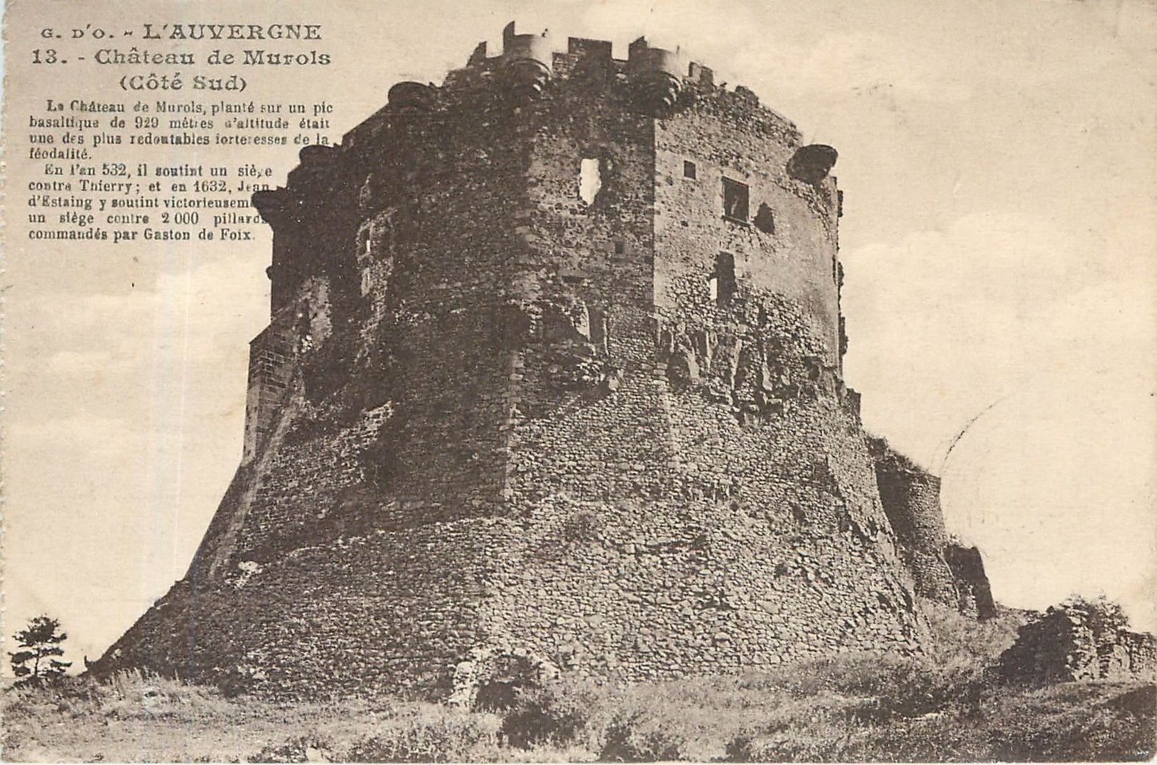 Château de Murols — Côté Sud — G. d'O. - L'Auvergne