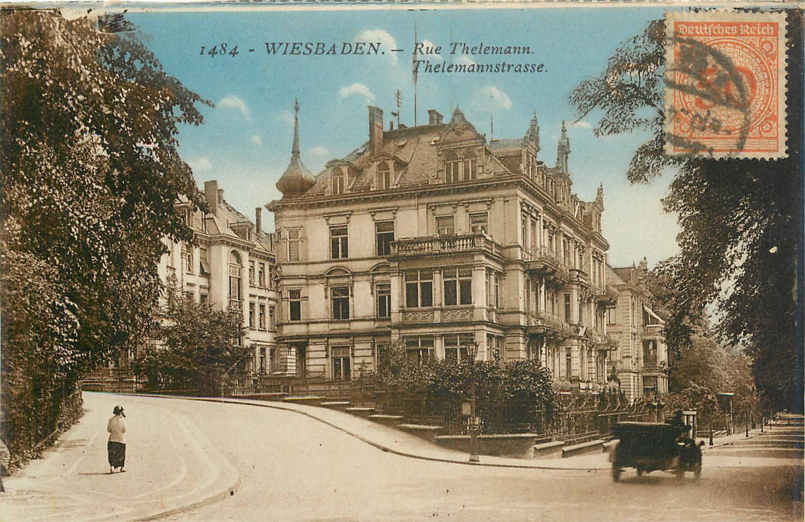 CPA Wiesbaden Rue Thelemann Thelemannstrasse 