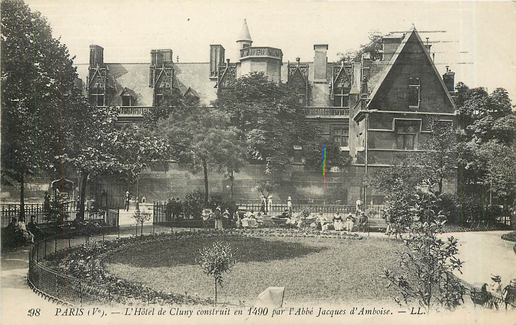 CPA Paris L'Hotel de Cluny Construit en 1490 par l'Abbe Jacques d'Amboise 