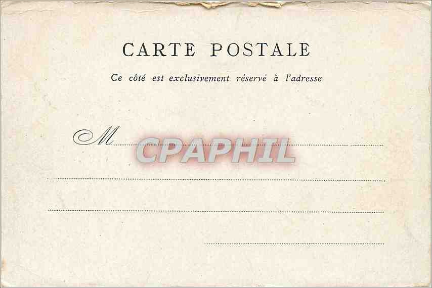 CPA Palais Bourbon Edite par le Bon Marche Paris  — Verso