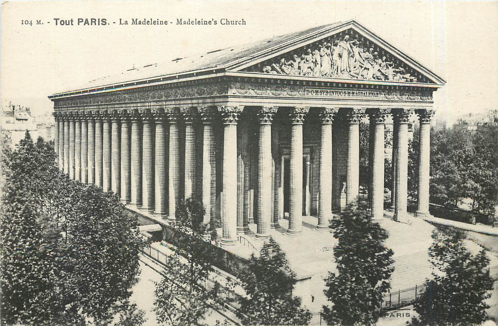CPA Tout Paris La Madeleine 