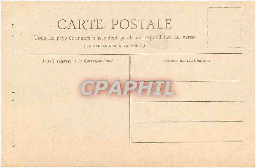 CPA Paris Les Invalides  — Verso