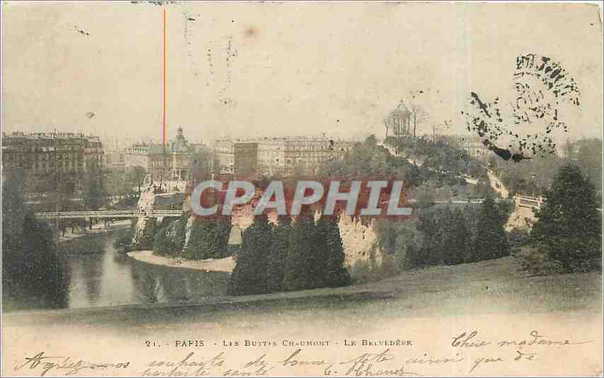 Paris - Les Buttes-Chaumont - Le Belvédère