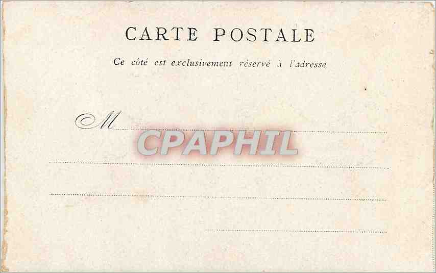 CPA Palais Bourbon Edite par le Bon Marche Paris  — Rückseite