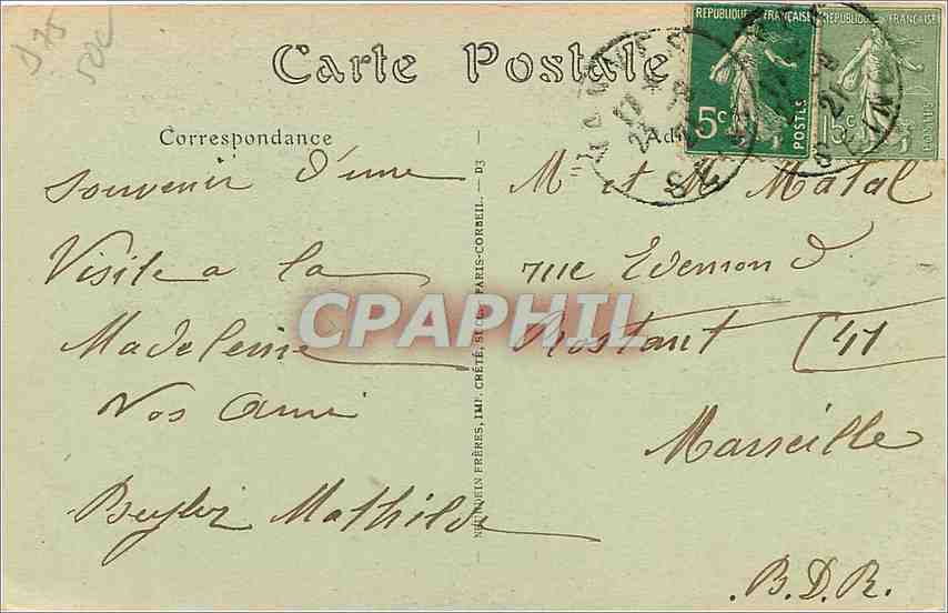 CPA Paris l'Eglise de la Madeleine Le Maitre Autel  — Verso