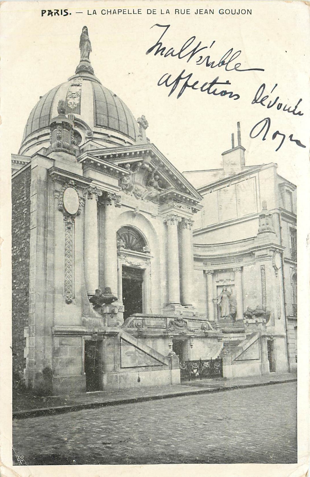 CPA Paris La Chapelle de la rue Jean Goujon 