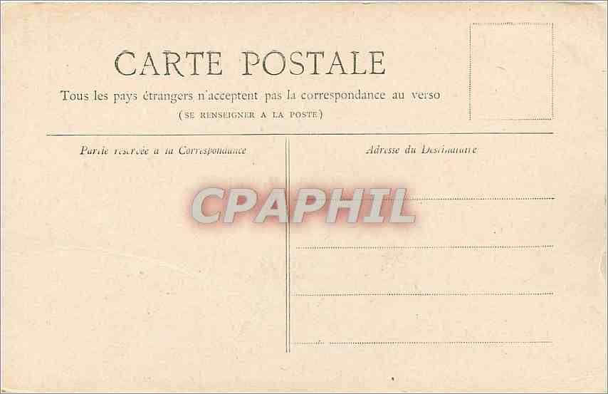 CPA Paris Horloge du Palais de Justice  — Rückseite