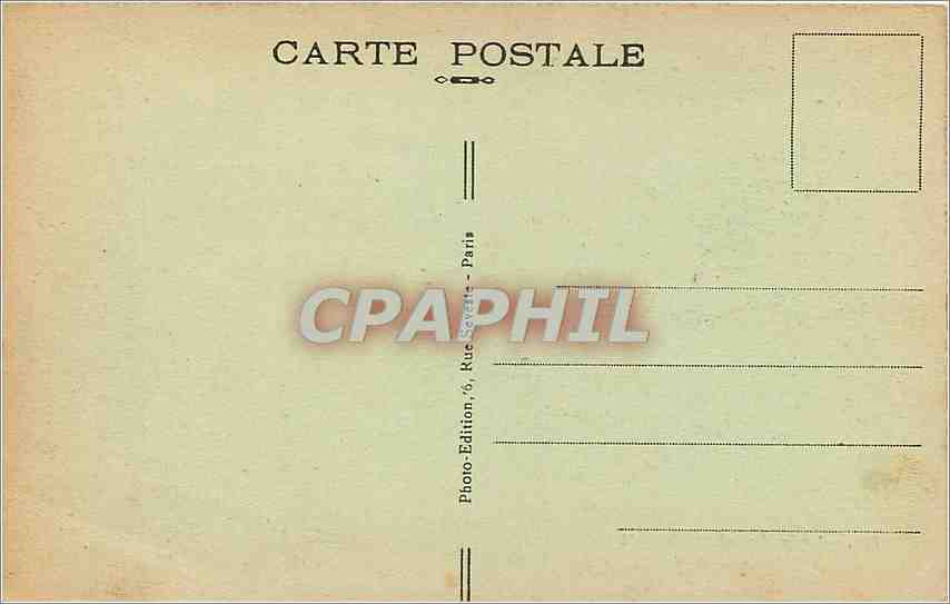 CPA Bois de Boulogne Parc de Bagatelle  — Rückseite