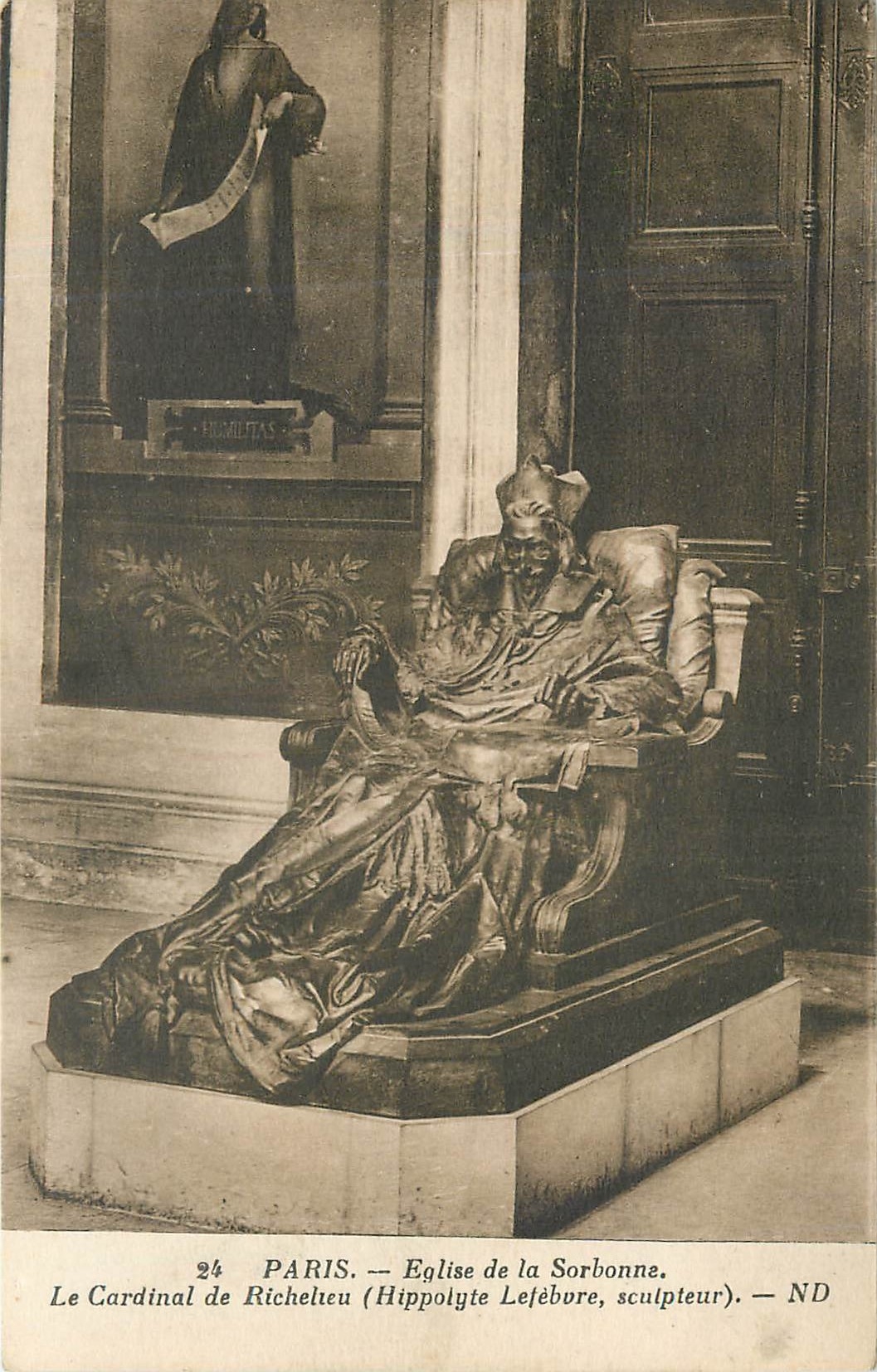 CPA Paris Eglise de la Sorbonne Le Cardinal de Richelieu 