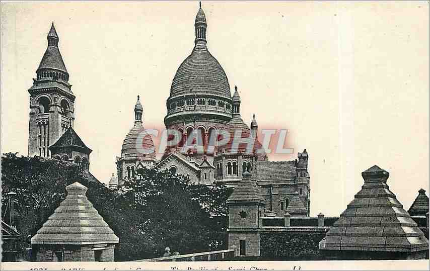 CPA Paris Basilique du Sacre Cœur