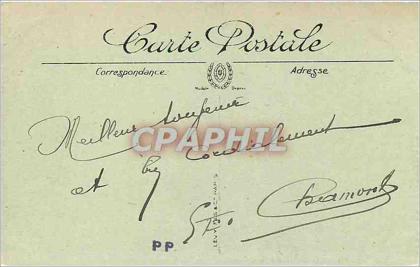 CPA Paris Basilique du Sacre Cœur — Rückseite