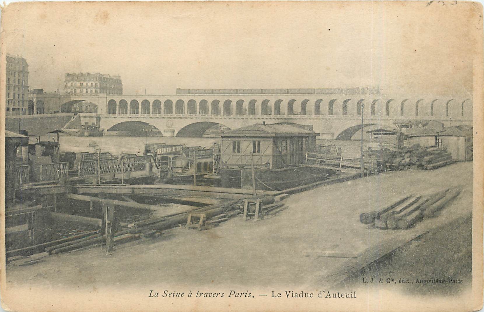 CPA La Seine a travers Paris Le Viaduc d'Auteuil 