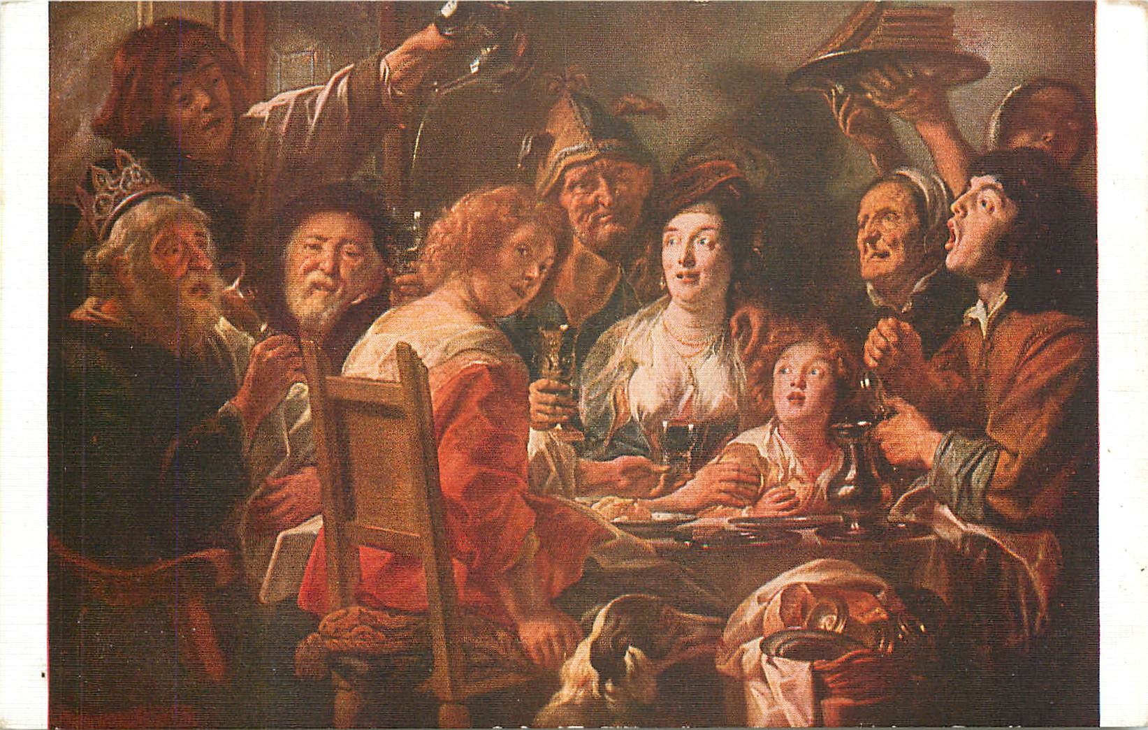 CPA Jacob Jordaens Le Roi bait 