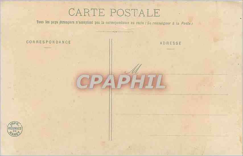 Femme avec panier de fleurs — Bon Souvenir — Imprimerie Réunies de France — Rückseite