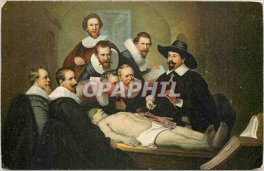 CPA Die Anatomie Rembrandt Harmensz van Ryn 