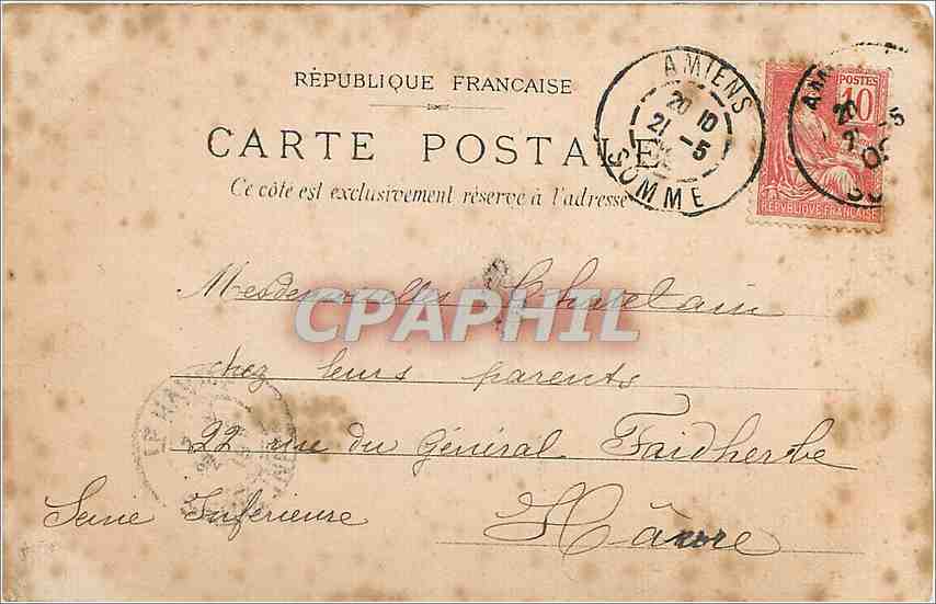 CPA Coucou  — Rückseite