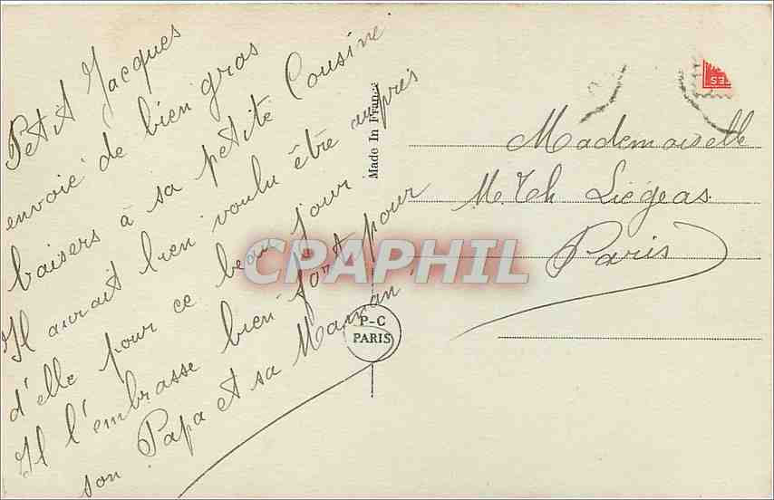 CPA Enfant — Verso