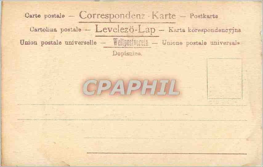 CPA Femme Harpe — Back