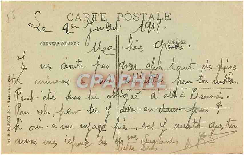 CPA La Guerre 1914 18 Vise Paris Troyon Meuse Les ruines du Fort  — Back