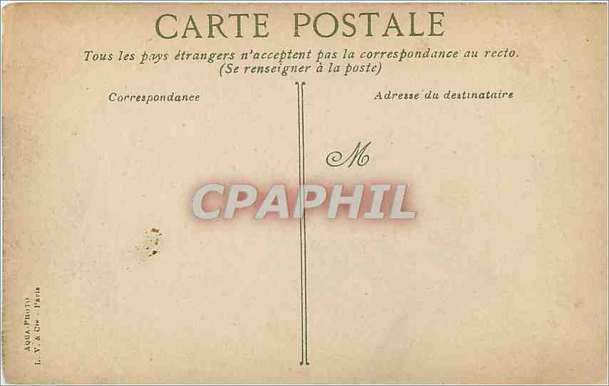 CPA Etretat La Plage prise de la Falaise d'Aval  — Rückseite